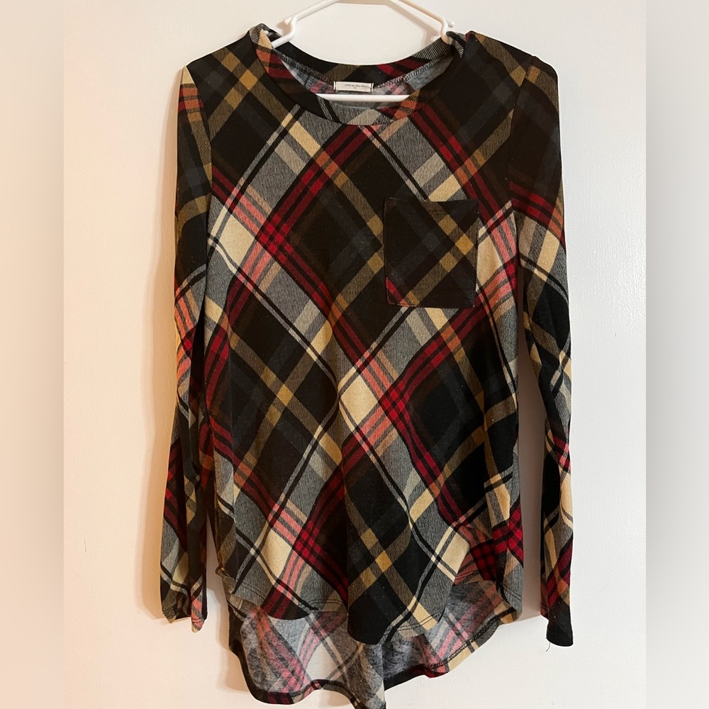Womens Plaid Boutique Shirt